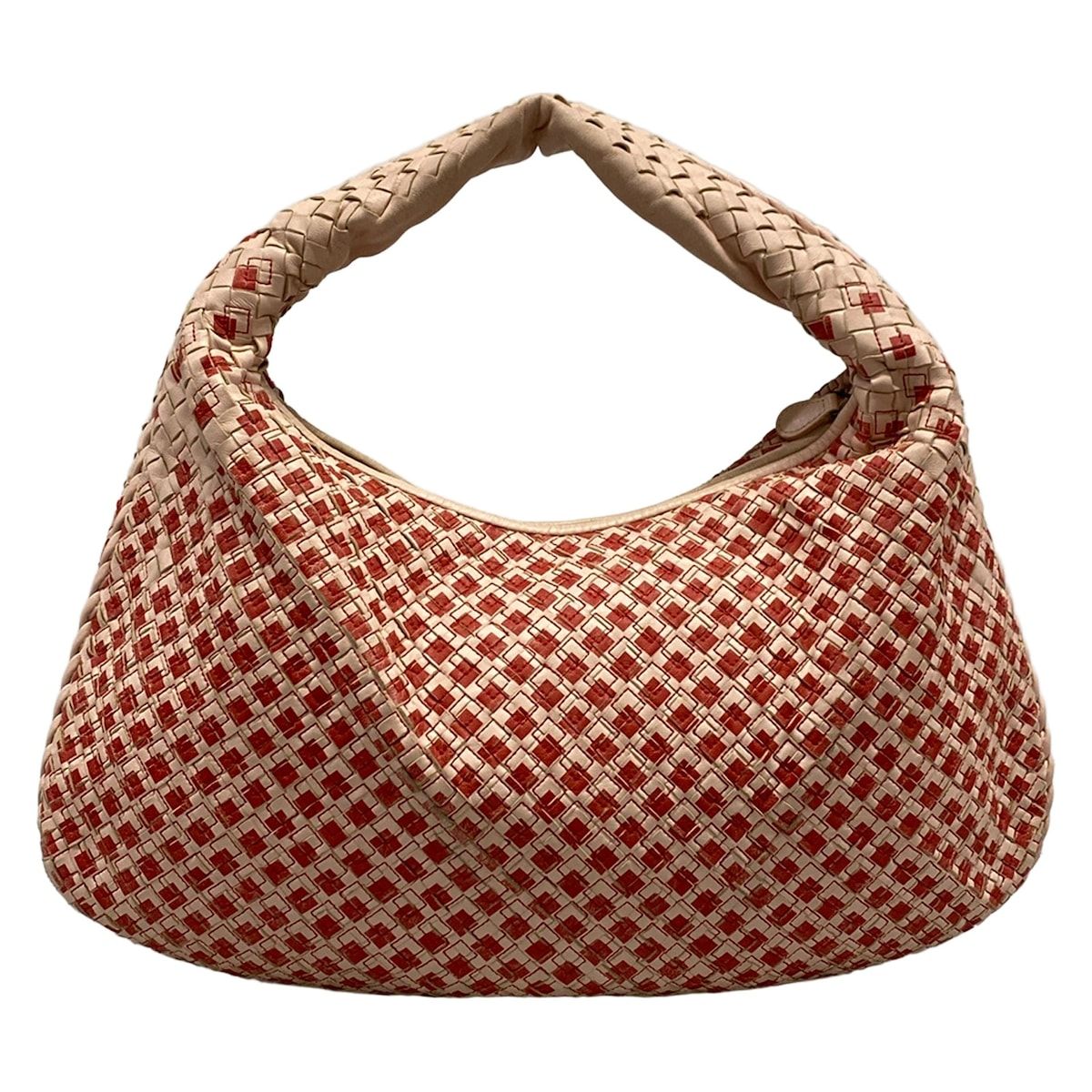 Bottega Veneta Shoulder Bag Large Pink Red Leather — view 3