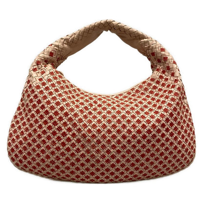 Bottega Veneta Shoulder Bag Large Pink Red Leather