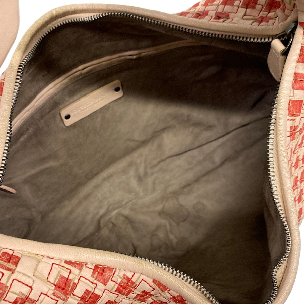 Bottega Veneta Shoulder Bag Large Pink Red Leather — view 7