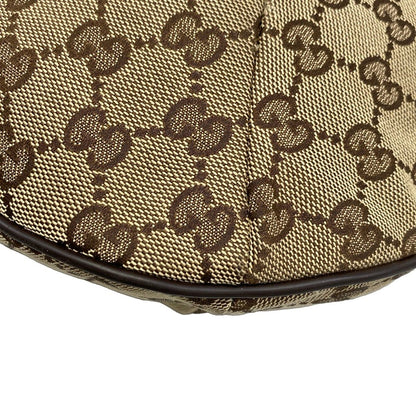 Gucci Shoulder Bag GG Pattern Sherry Dark Brown Beige Multi Leather — view 6
