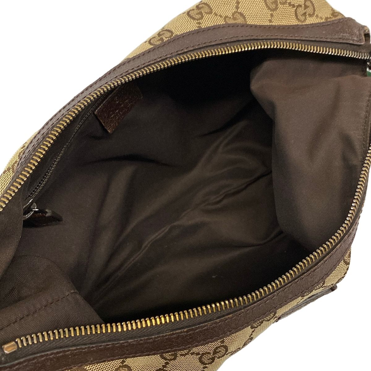 Gucci Shoulder Bag GG Pattern Sherry Dark Brown Beige Multi Leather — view 7