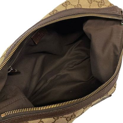 Gucci Shoulder Bag GG Pattern Sherry Dark Brown Beige Multi Leather — view 7