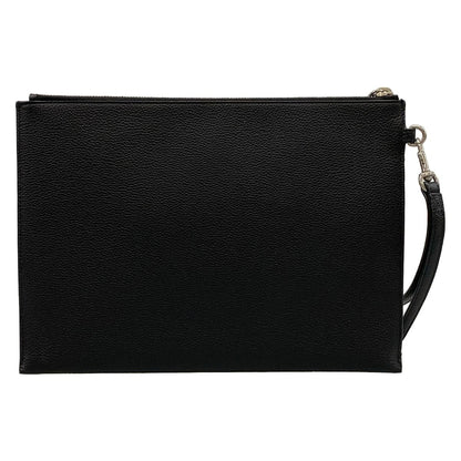 Saint Laurent Paris Clutch Black Leather — view 3