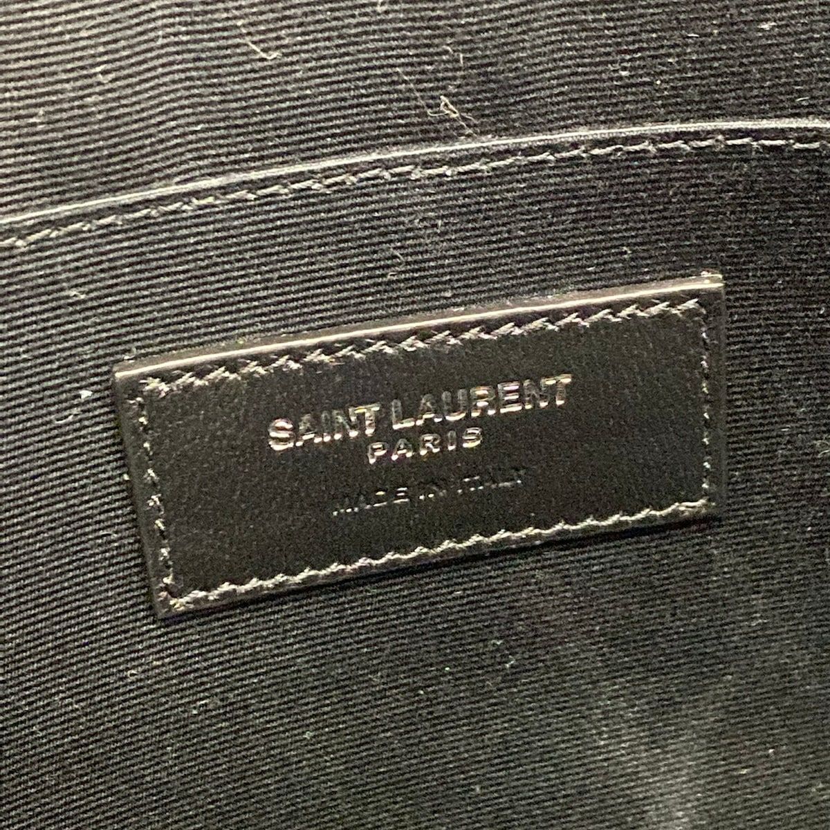 Saint Laurent Paris Clutch Black Leather — view 9