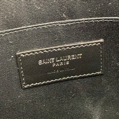 Saint Laurent Paris Clutch Black Leather — view 9