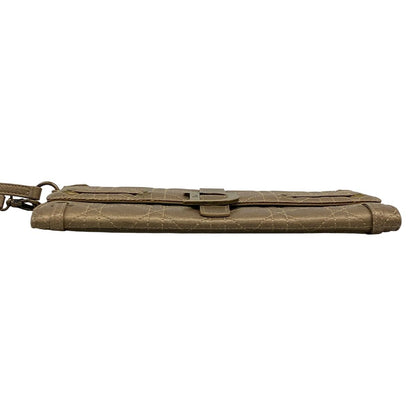 Dior Clutch Cannage Stitch Gold Leather — view 5
