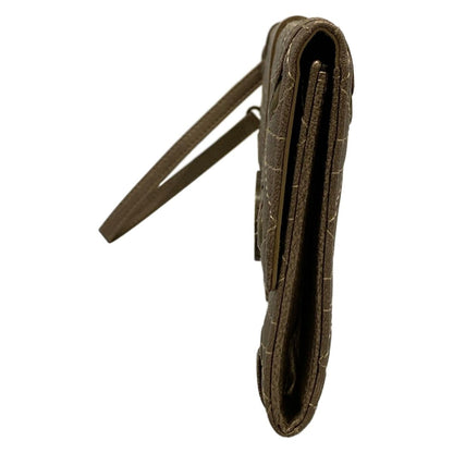Dior Clutch Cannage Stitch Gold Leather — view 4