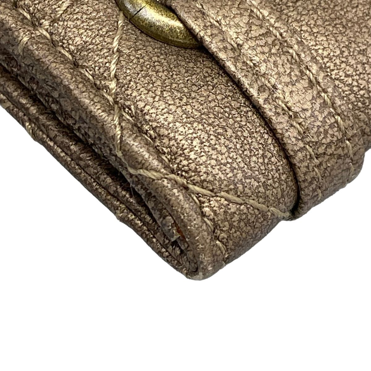 Dior Clutch Cannage Stitch Gold Leather — view 6