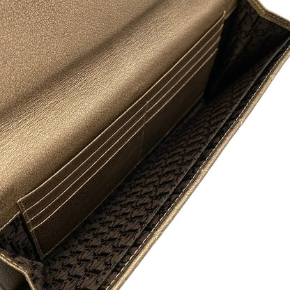 Dior Clutch Cannage Stitch Gold Leather — view 7