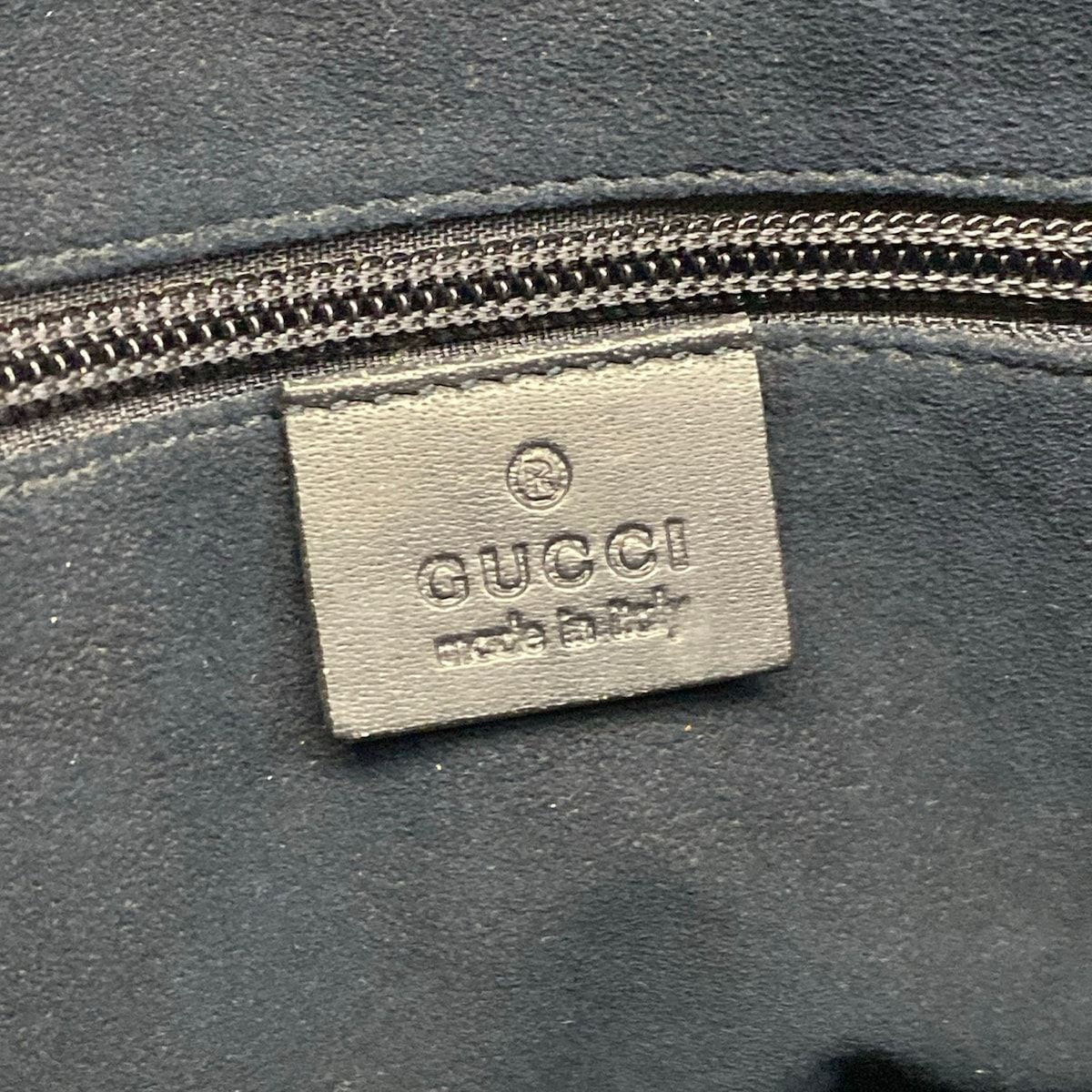 Gucci Handbag GG Blue Mus Navy Ivory Multi Leather — view 9