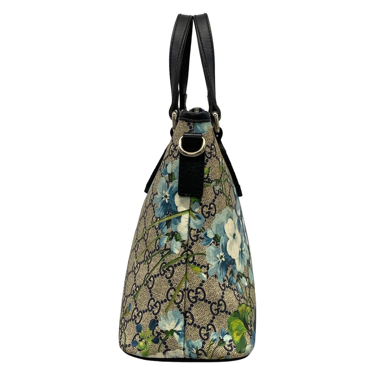 Gucci Handbag GG Blue Mus Navy Ivory Multi Leather — view 2