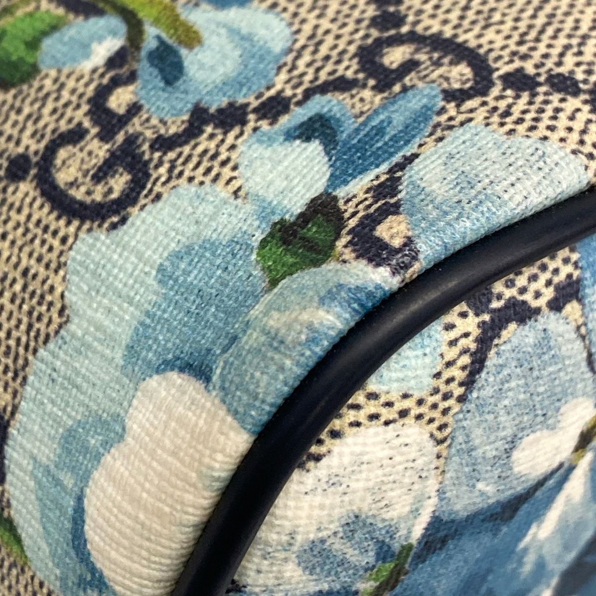 Gucci Handbag GG Blue Mus Navy Ivory Multi Leather — view 6