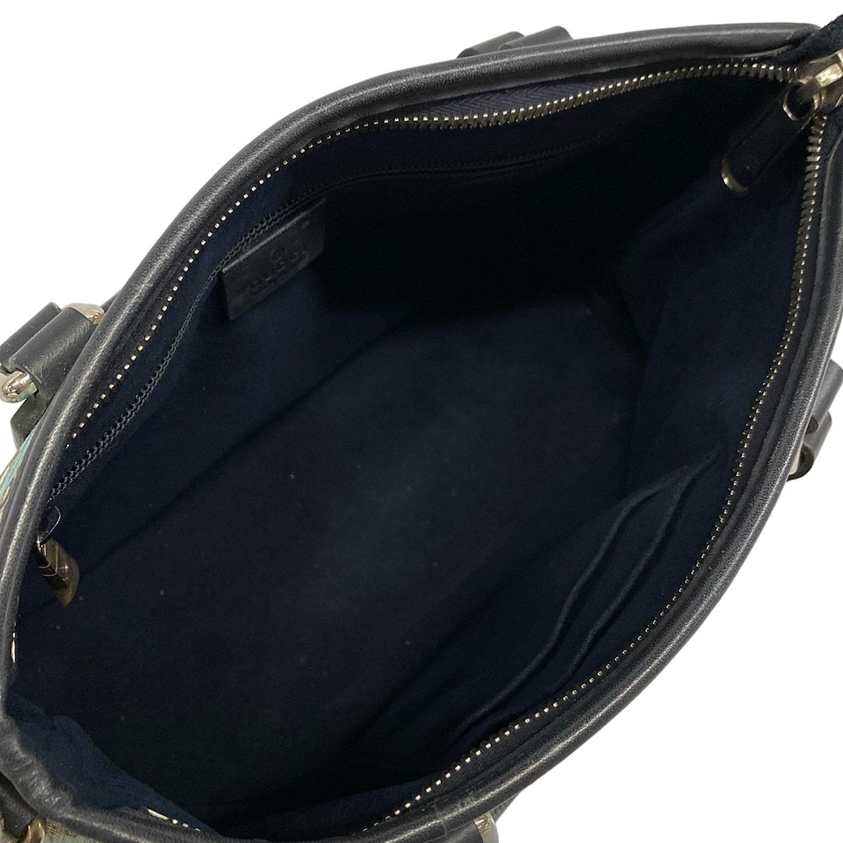 Gucci Handbag GG Blue Mus Navy Ivory Multi Leather — view 7