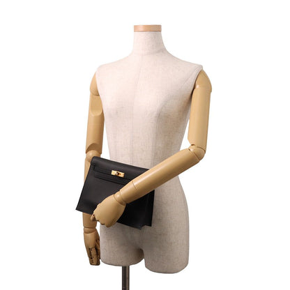 Hermes Shoulder Bag Kelly Dance 2 Black Gold Swift Clutch — view 4