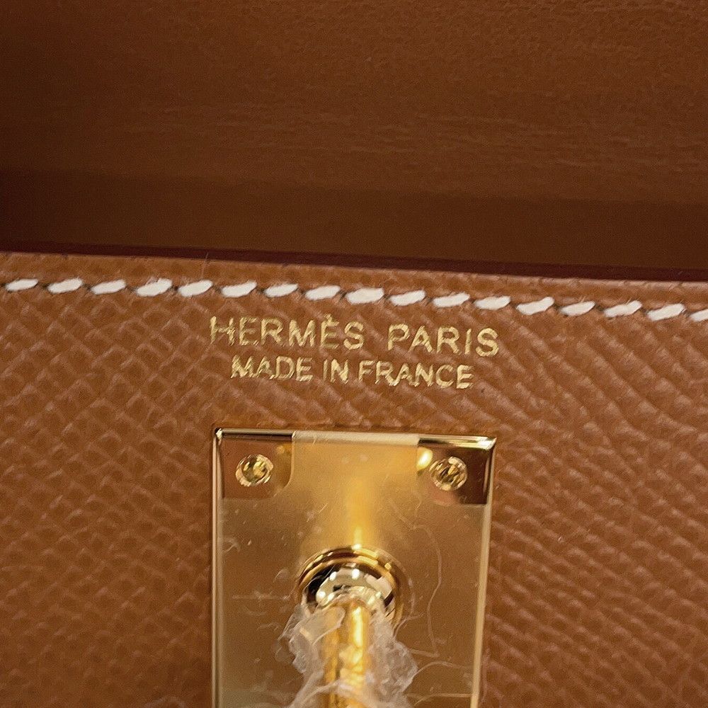 Hermes Handbag Mini Kelly Sellier Gold Epsom 2-Way — view 6