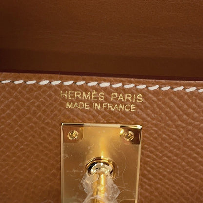 Hermes Handbag Mini Kelly Sellier Gold Epsom 2-Way — view 6