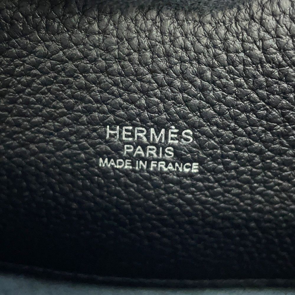 Hermes Shoulder Bag Bolide Messenger Black Silver Togo — view 6