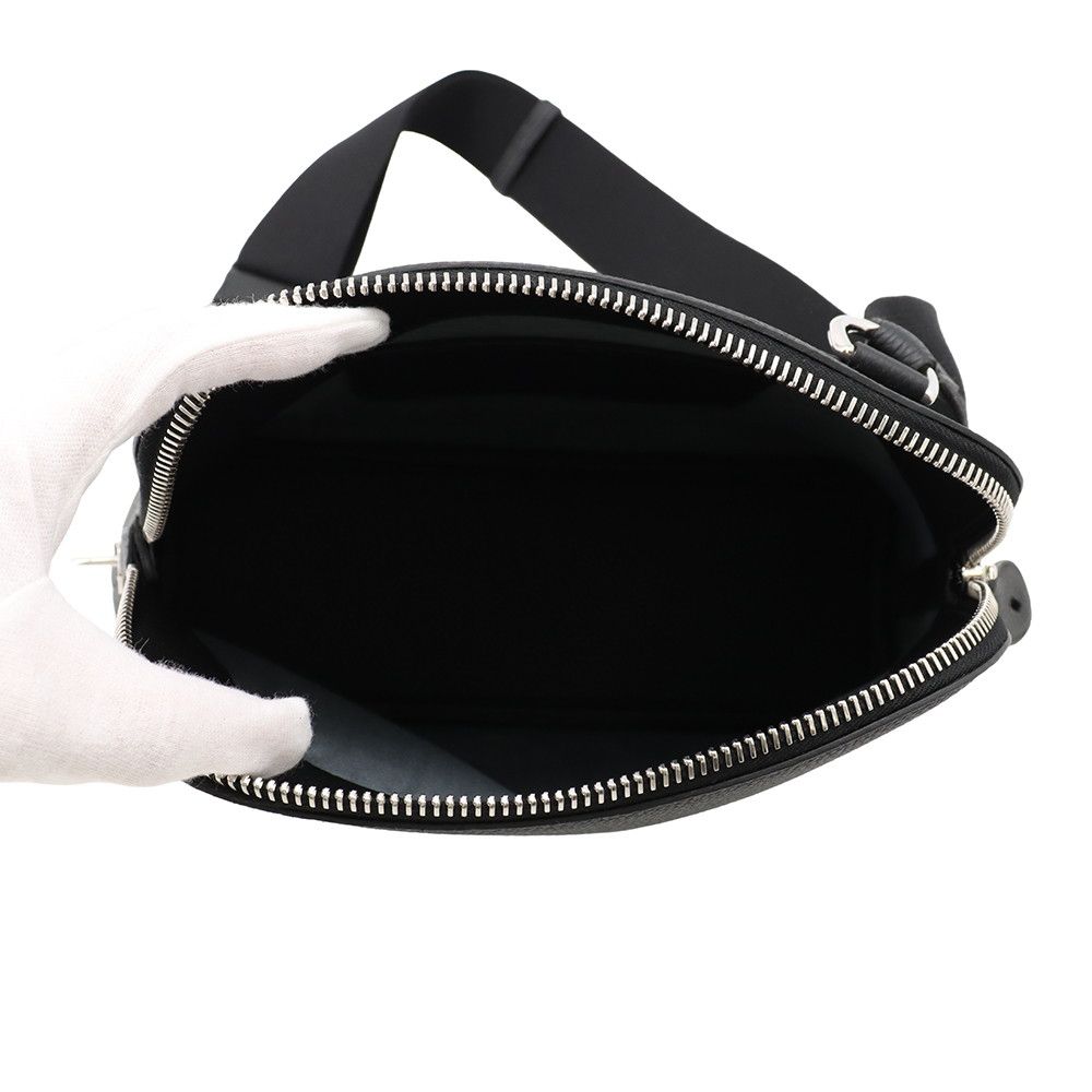 Hermes Shoulder Bag Bolide Messenger Black Silver Togo — view 5