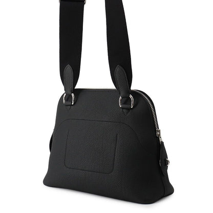 Hermes Shoulder Bag Bolide Messenger Black Silver Togo — view 2