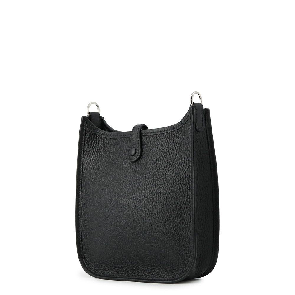 Hermes Shoulder Bag Evelyne TPM 111 cm Amazon Black Silver Taurillon Clemence — view 2
