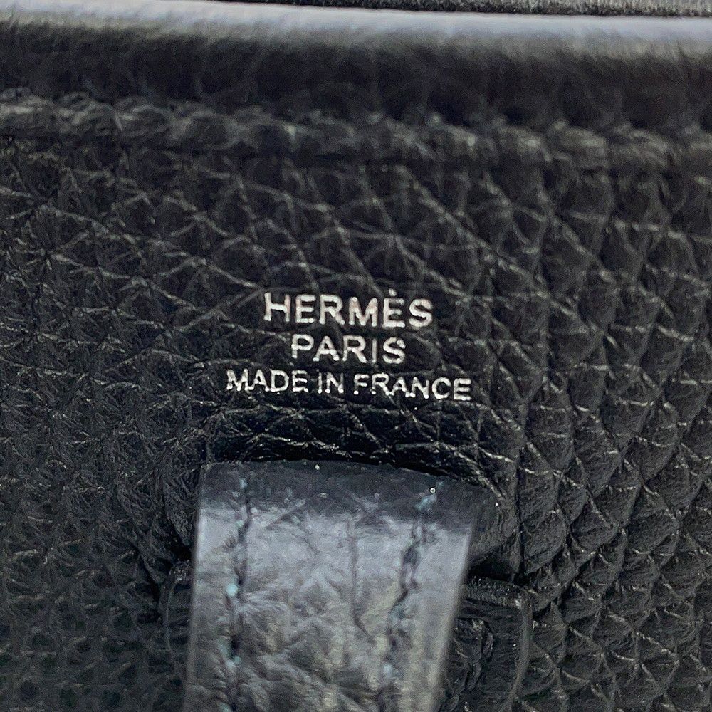 Hermes Shoulder Bag Evelyne TPM 111 cm Amazon Black Silver Taurillon Clemence — view 5