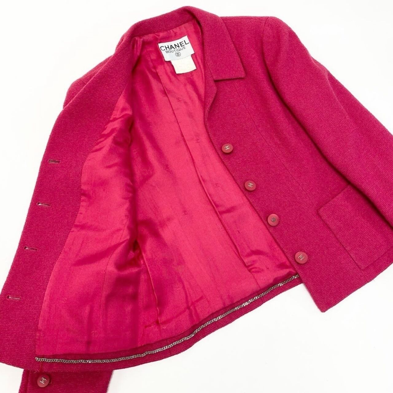 Chanel Vintage Wool Nylon Tailored Jacket — view 6