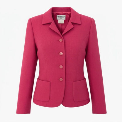 Chanel Vintage Wool Nylon Tailored Jacket