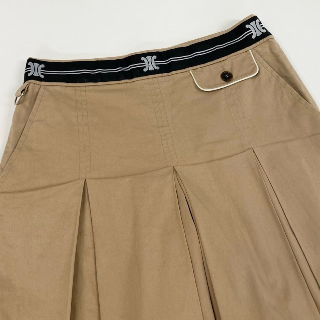 Celine Cotton Polyurethane Mini Skirt — view 4
