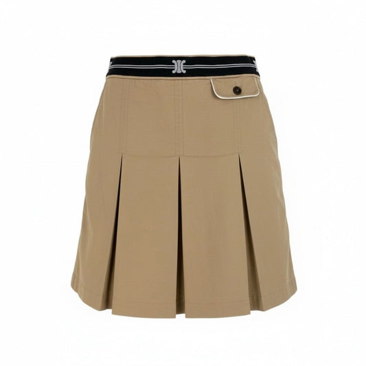 Celine Cotton Polyurethane Mini Skirt