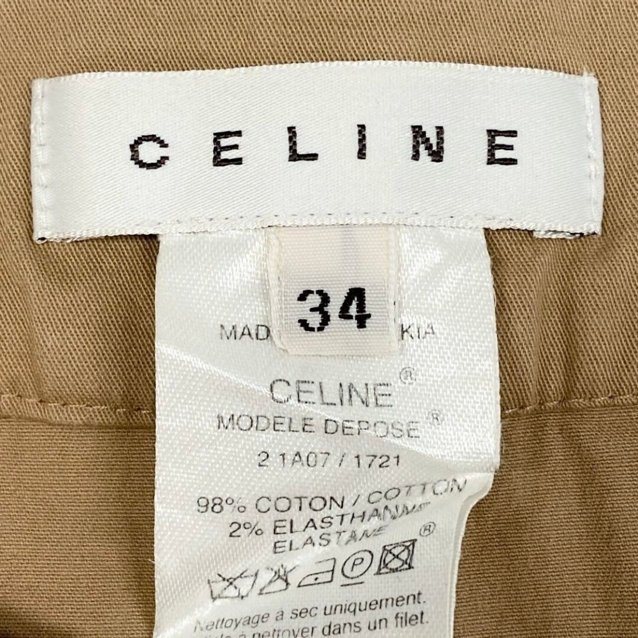 Celine Cotton Polyurethane Mini Skirt — view 7