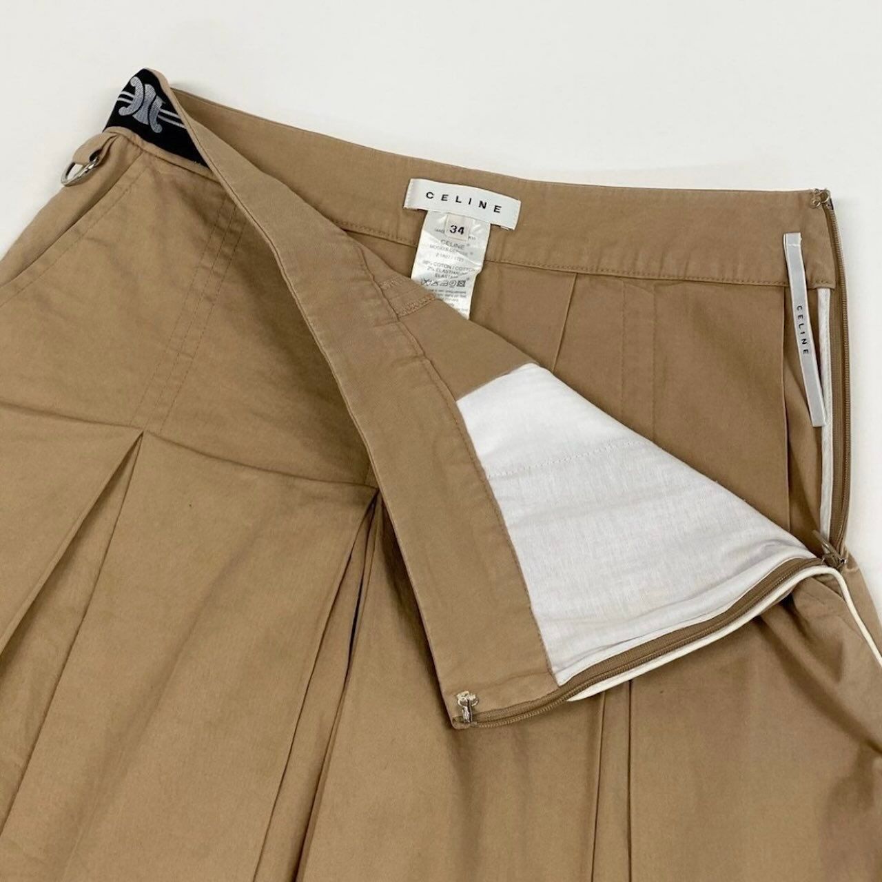 Celine Cotton Polyurethane Mini Skirt — view 5