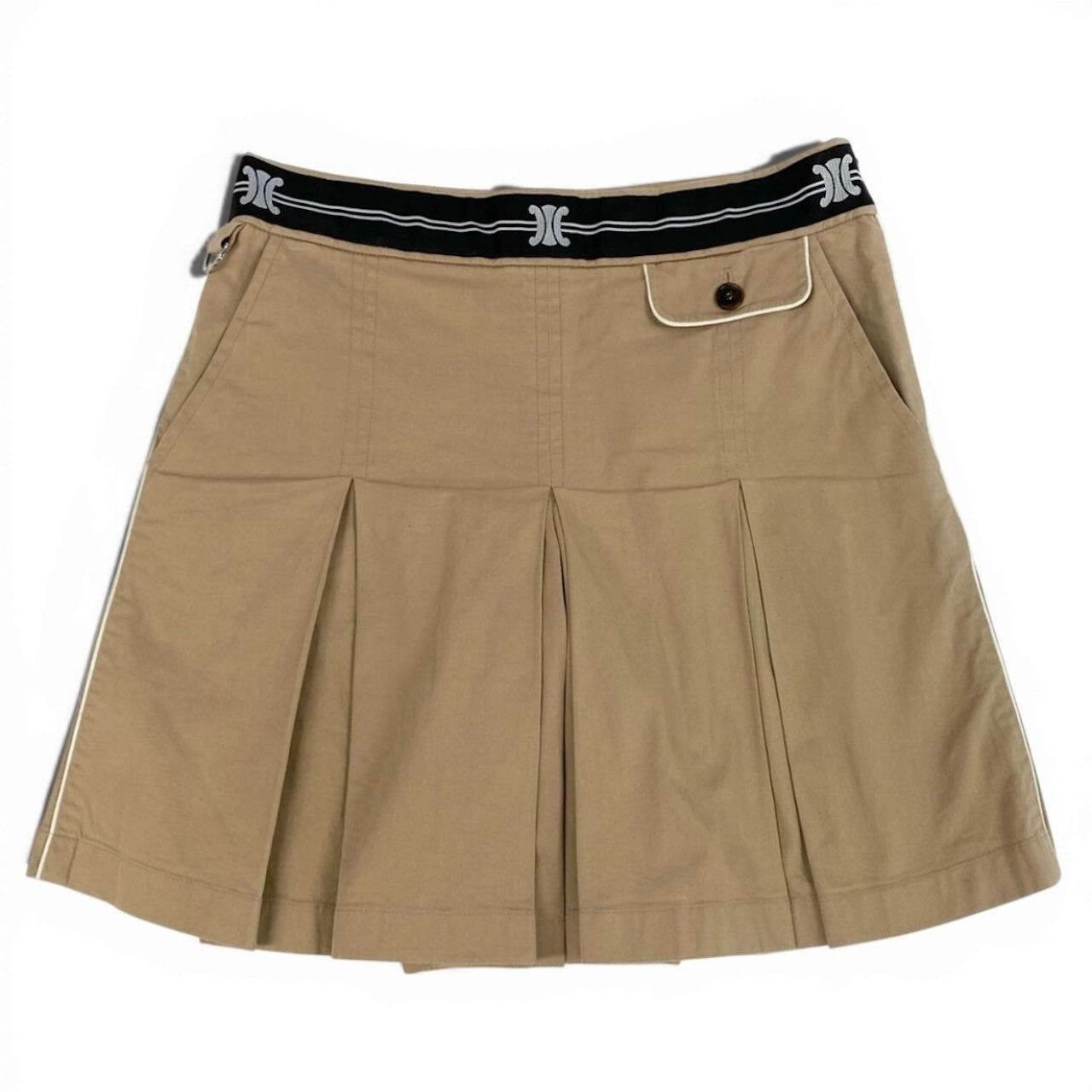 Celine Cotton Polyurethane Mini Skirt — view 2