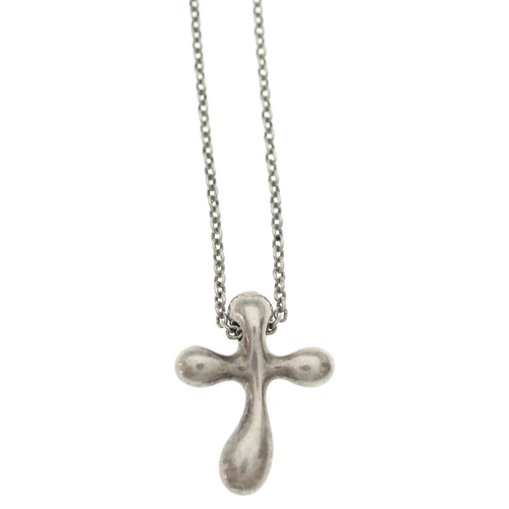 Tiffany & Co Elsa Peretti Small Cross Pendant Silver — view 3