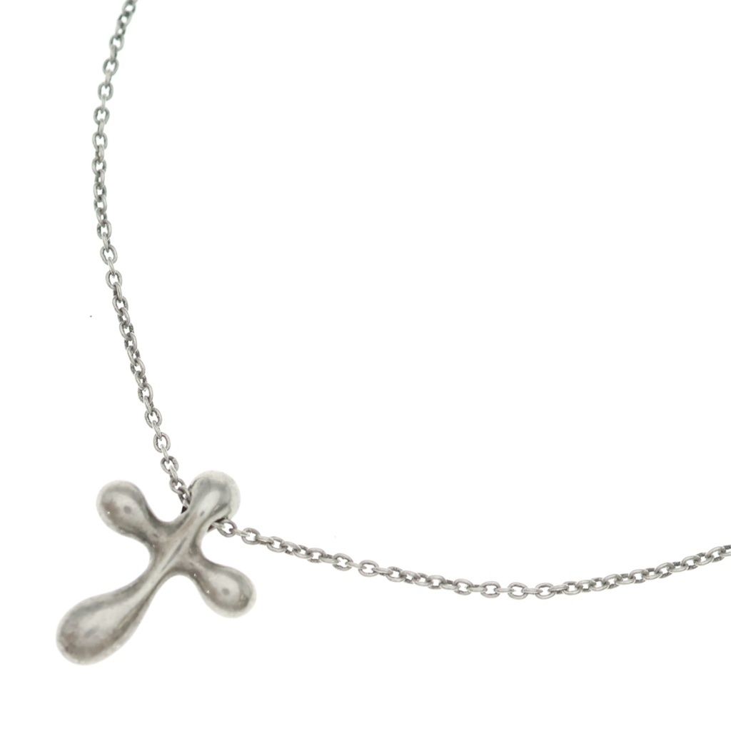 Tiffany & Co Elsa Peretti Small Cross Pendant Silver