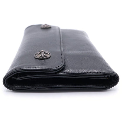Chrome Hearts Wave Leather Wallet Black — view 3