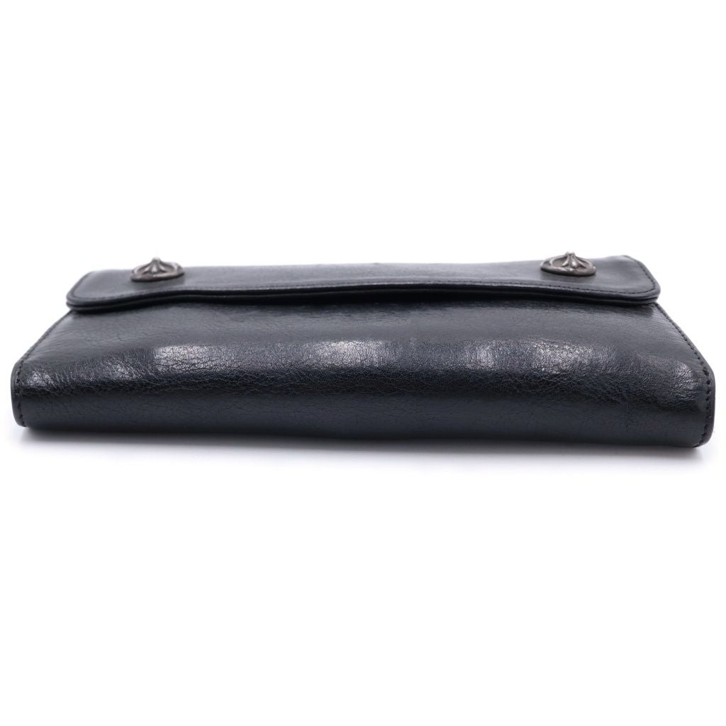 Chrome Hearts Wave Leather Wallet Black — view 5