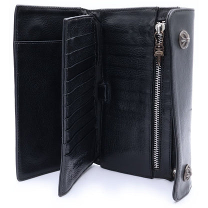 Chrome Hearts Wave Leather Wallet Black — view 4