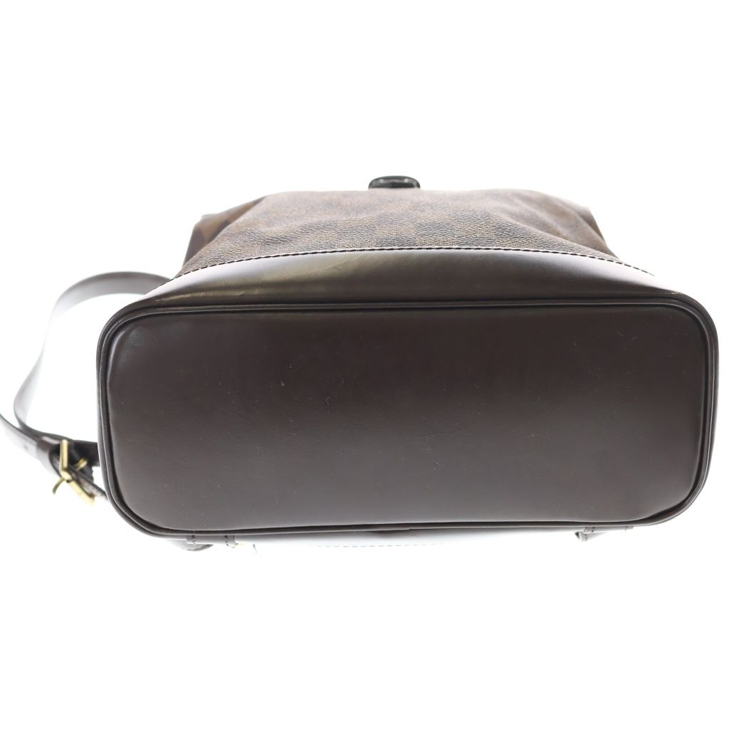Louis Vuitton Damier Soho Leather Backpack Gold Brown — view 4