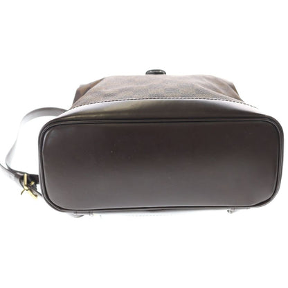 Louis Vuitton Damier Soho Leather Backpack Gold Brown — view 4