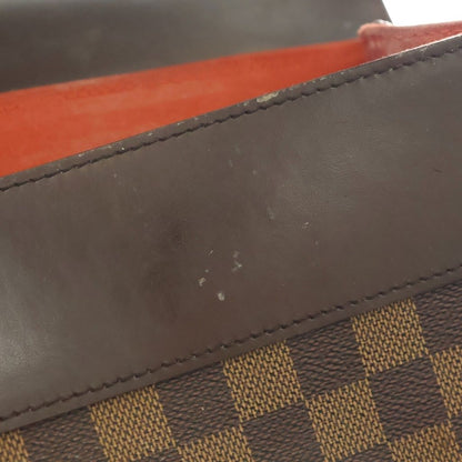 Louis Vuitton Damier Soho Leather Backpack Gold Brown — view 6