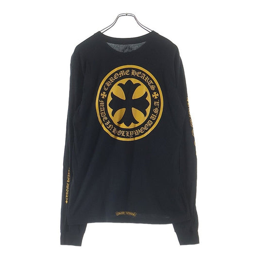 Chrome Hearts CH Plus Back Arm Print Pocket Long Sleeve T-Shirt Black