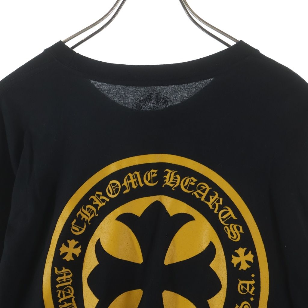 Chrome Hearts CH Plus Back Arm Print Pocket Long Sleeve T-Shirt Black — view 4