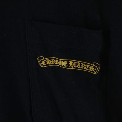 Chrome Hearts CH Plus Back Arm Print Pocket Long Sleeve T-Shirt Black — view 5