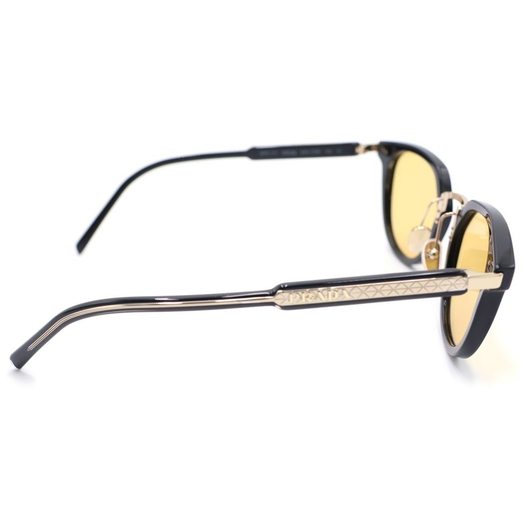 Prada Wellington Frame Color Lens Sunglasses Black Eyewear — view 3