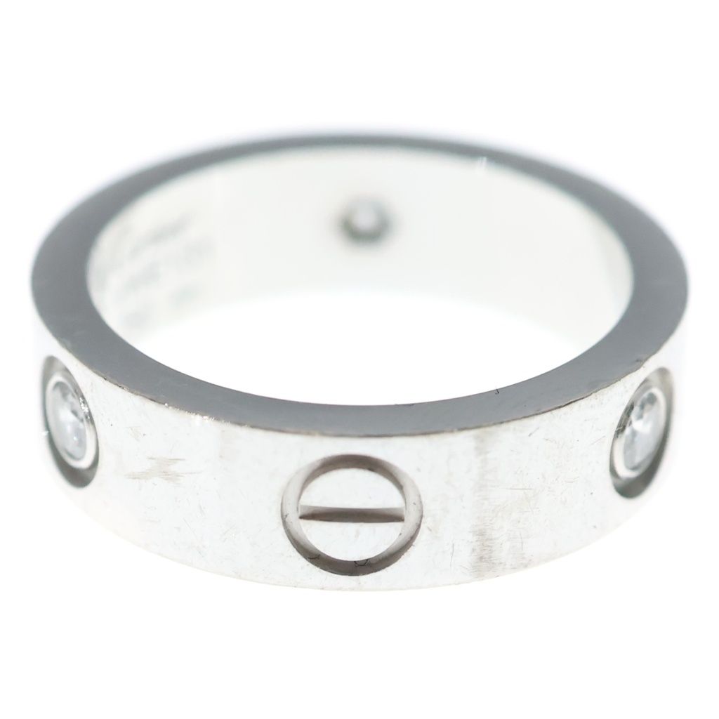 Cartier 18k WG Diamond Love Ring Silver — view 3