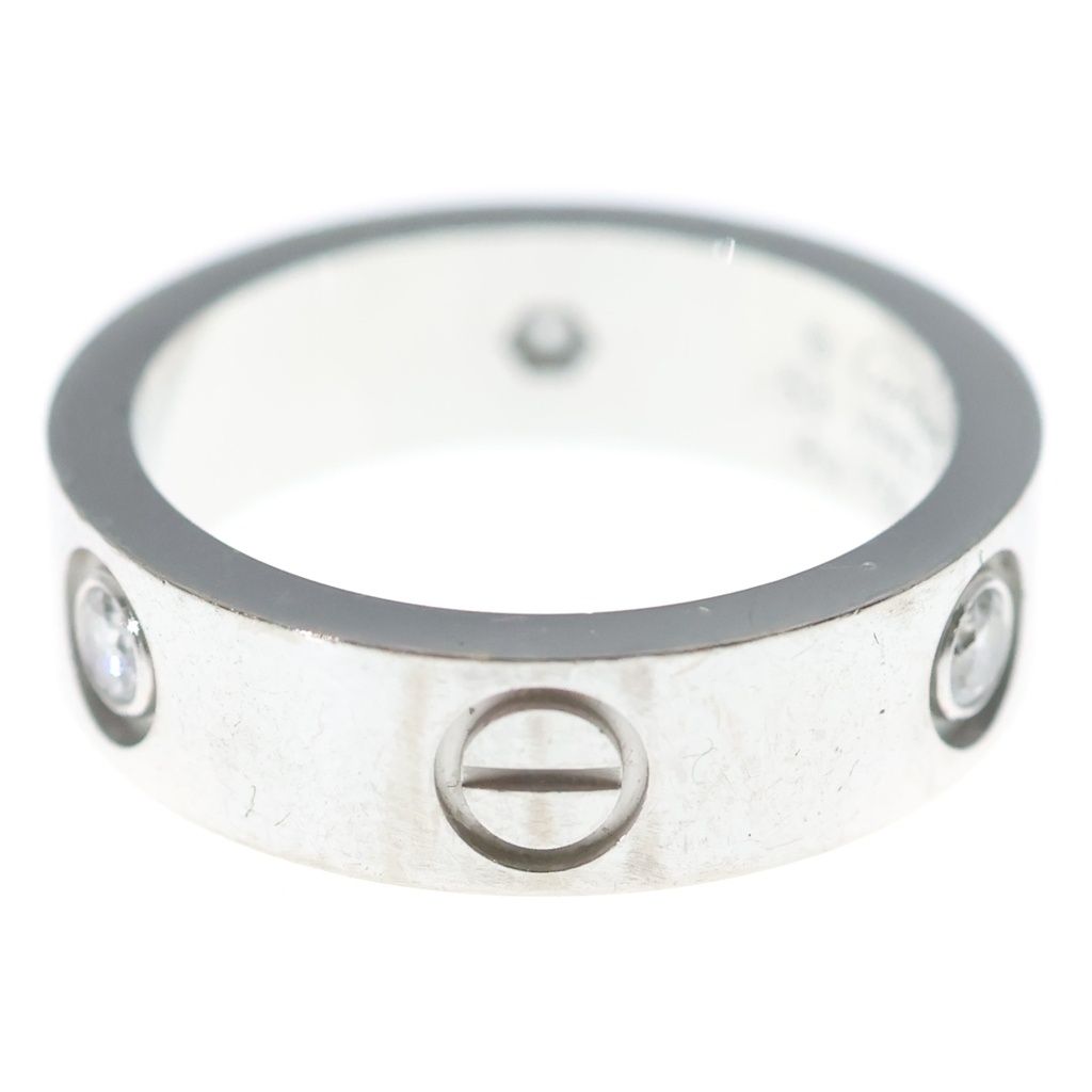 Cartier 18k WG Diamond Love Ring Silver — view 4
