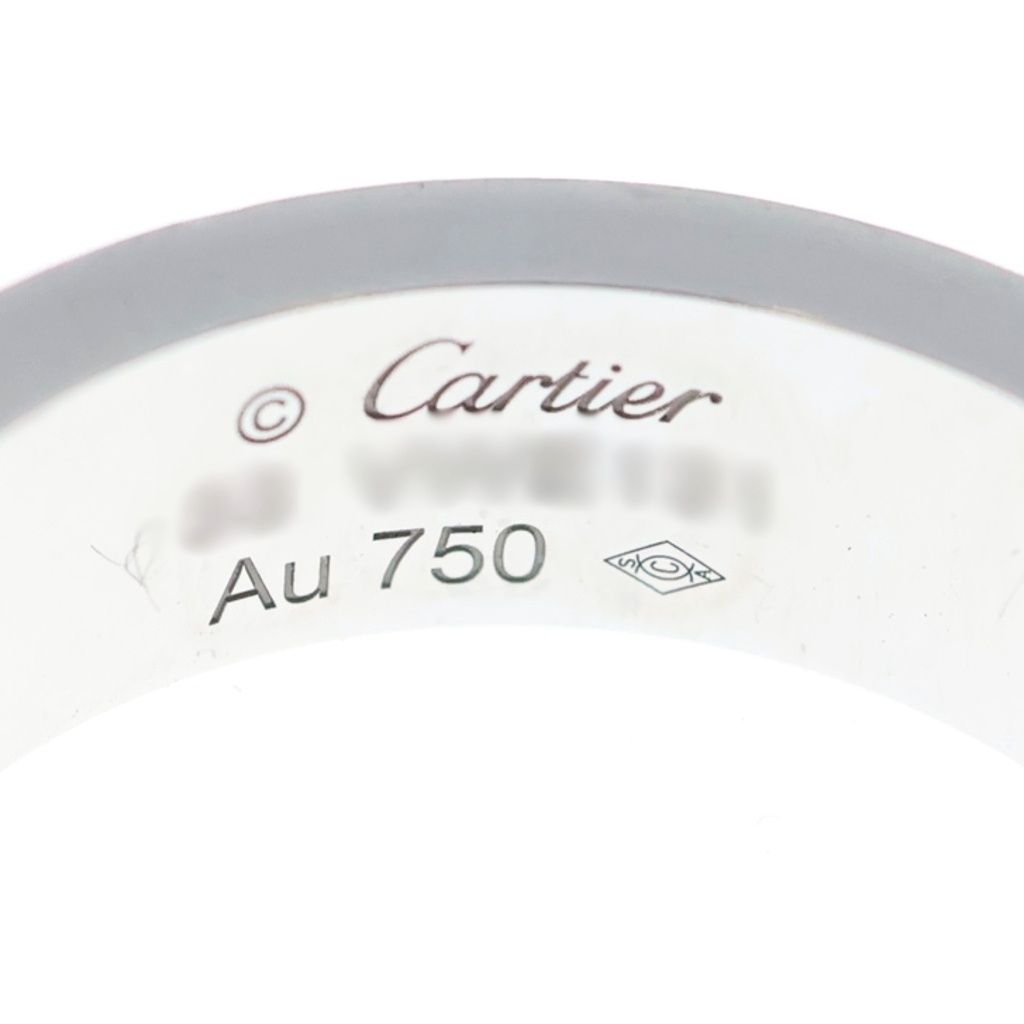 Cartier 18k WG Diamond Love Ring Silver — view 5