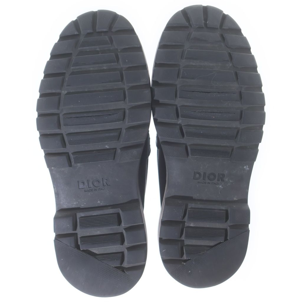 Dior Explorer Loafer Calf Jacquard Loafers Black — view 5