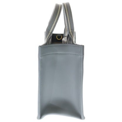 Dior Book Tote Small White 2-Way Shoulder Bag Canvas Leather Gray — view 3