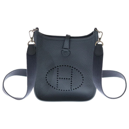 Hermes Evelyne TPM Grease Misty Taurillon Clemence Silver Shoulder